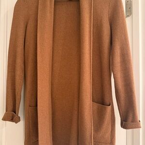 J. Crew Tan Knit Cardigan
